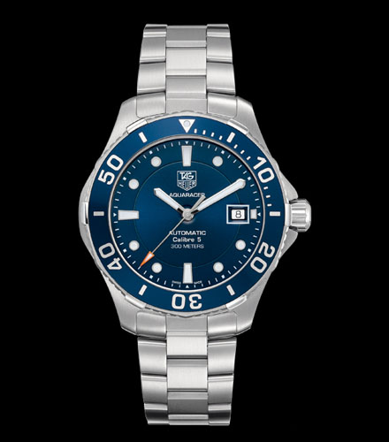 Tag Heuer Aquaracer Caliber 5 Automatic Blue Dial Silver Steel Strap Watch For Men Wan2111 Ba0822 -korean beauty