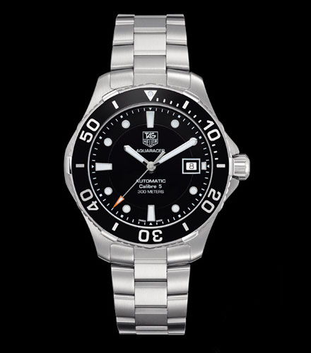 Tag Heuer Aquaracer Automatic Caliber 5 Black Dial Silver Steel Strap Watch For Men Wan2110 Ba0822 -korean beauty