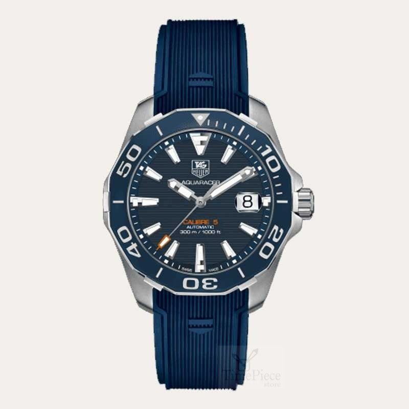 Tag Heuer Aquaracer Blue Dial Watch For Men Way211c Ft6155 -korean beauty