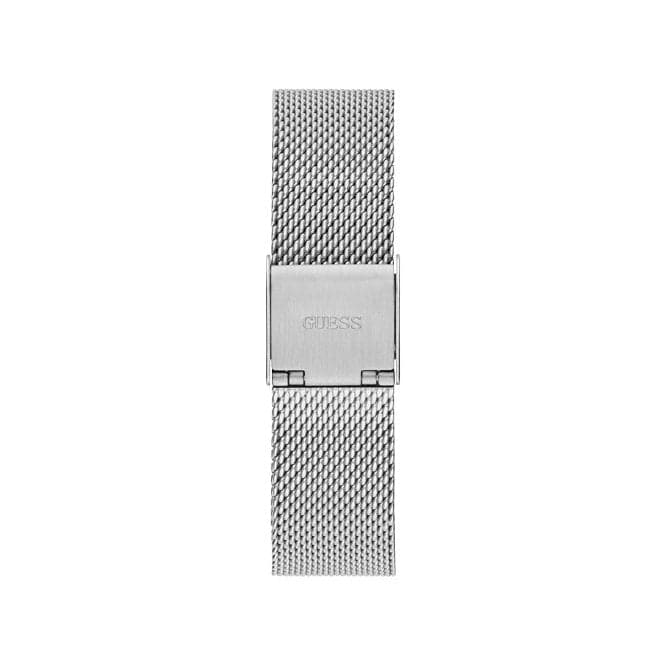 Guess Watches Tapestry Ladies Trend Silver Stainless Steel Watch Gw0354l1 -korean beauty