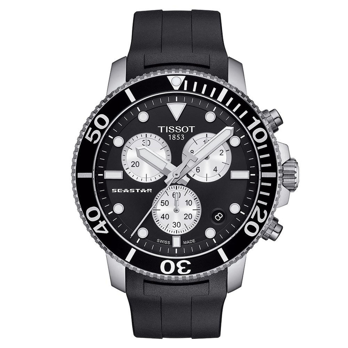 Tissot Chronograph Watch Seastar 1000 Orange T1204171705100 -korean beauty