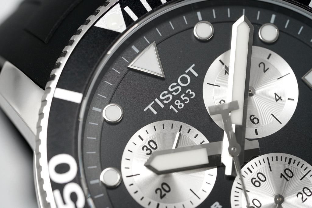 Tissot Chronograph Watch Seastar 1000 Orange T1204171705100 -korean beauty