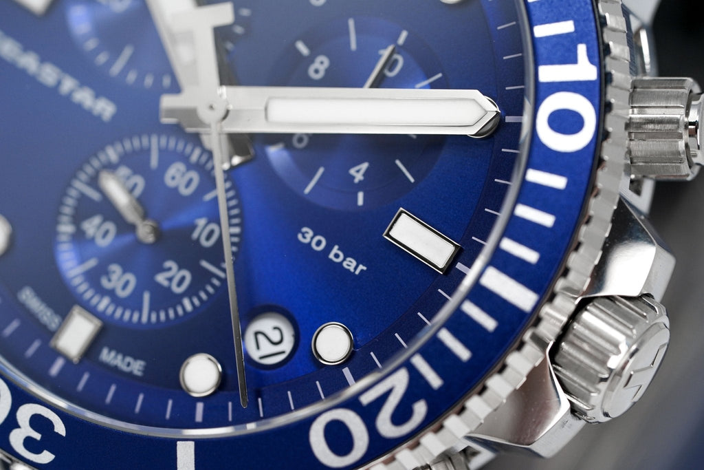 Tissot Chronograph Watch Seastar 1000 Blue T1204171104100 -korean beauty