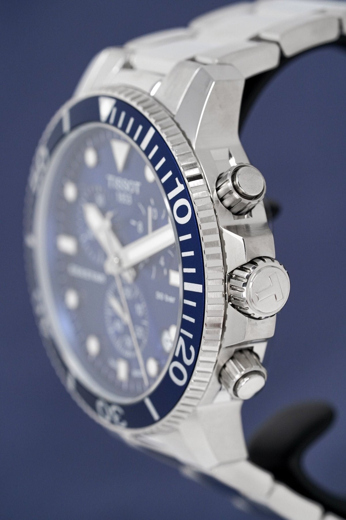 Tissot Chronograph Watch Seastar 1000 Blue T1204171104100 -korean beauty