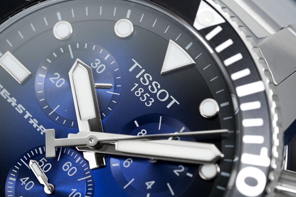 Tissot Chronograph Watch Seastar 1000 Blue T1204171104101 -korean beauty