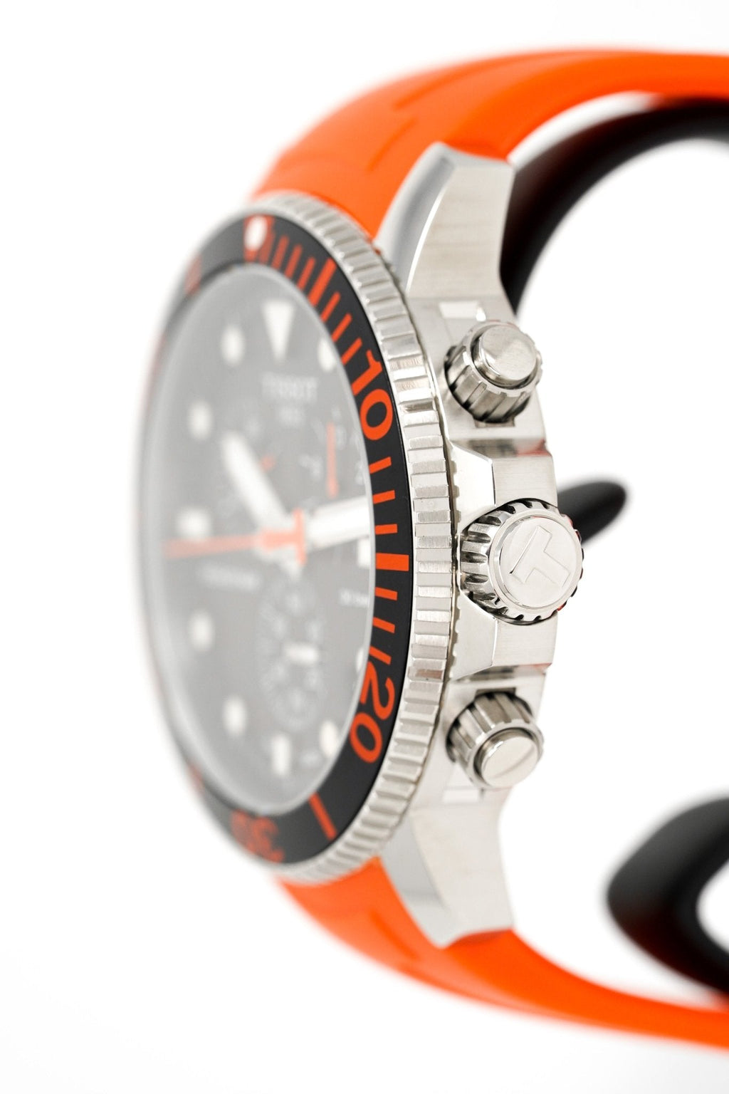 Tissot Chronograph Watch Seastar 1000 Orange T1204171705101 -korean beauty