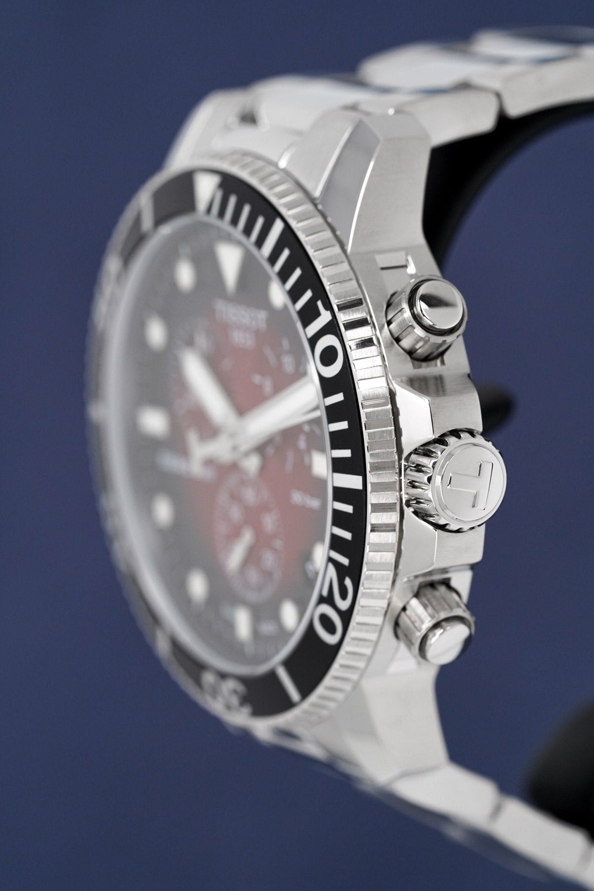 Tissot Chronograph Watch Seastar 1000 Red T1204171142100 -korean beauty