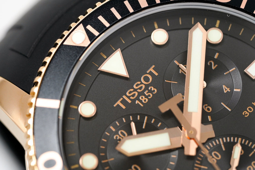 Tissot Chronograph Watch Seastar 1000 Rose Gold T1204173705100 2 -korean beauty
