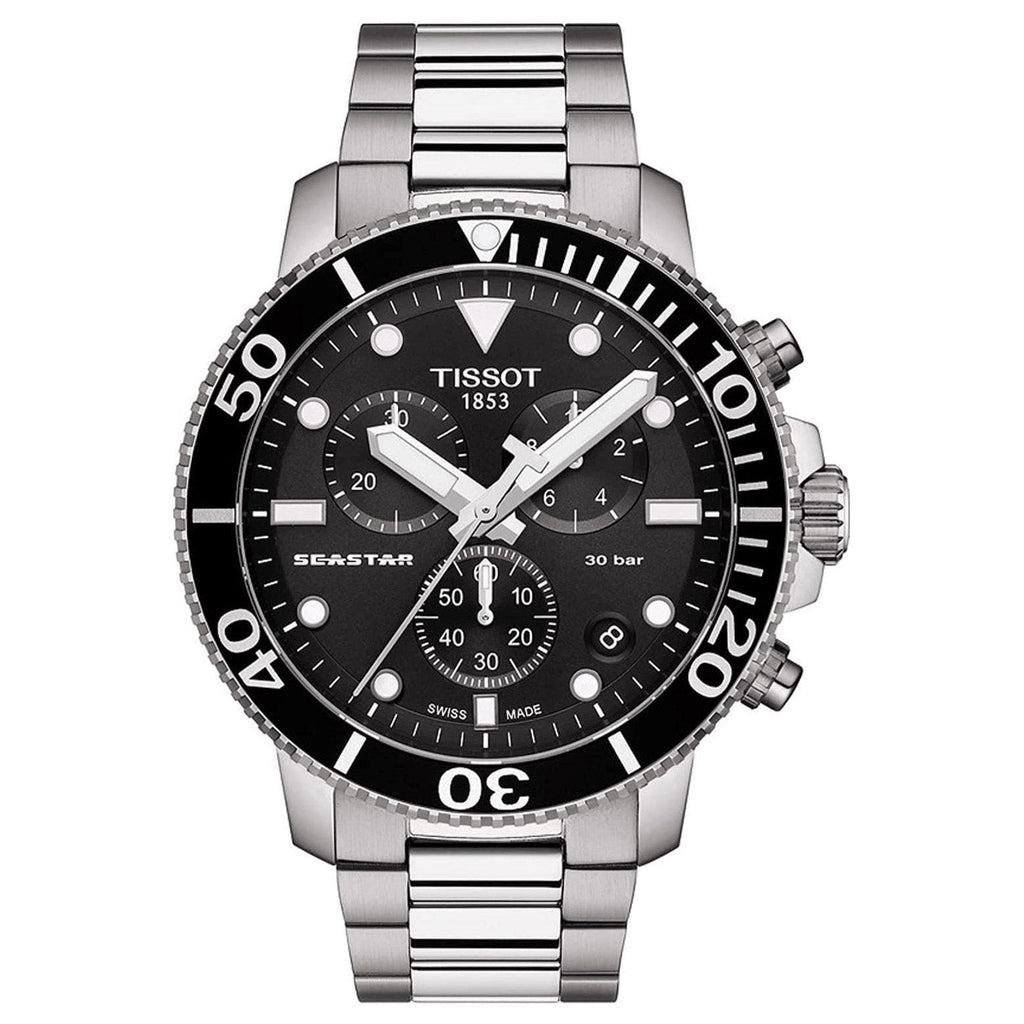 Tissot Chronograph Watch Seastar 1000 T120 417 11 051 00 -korean beauty