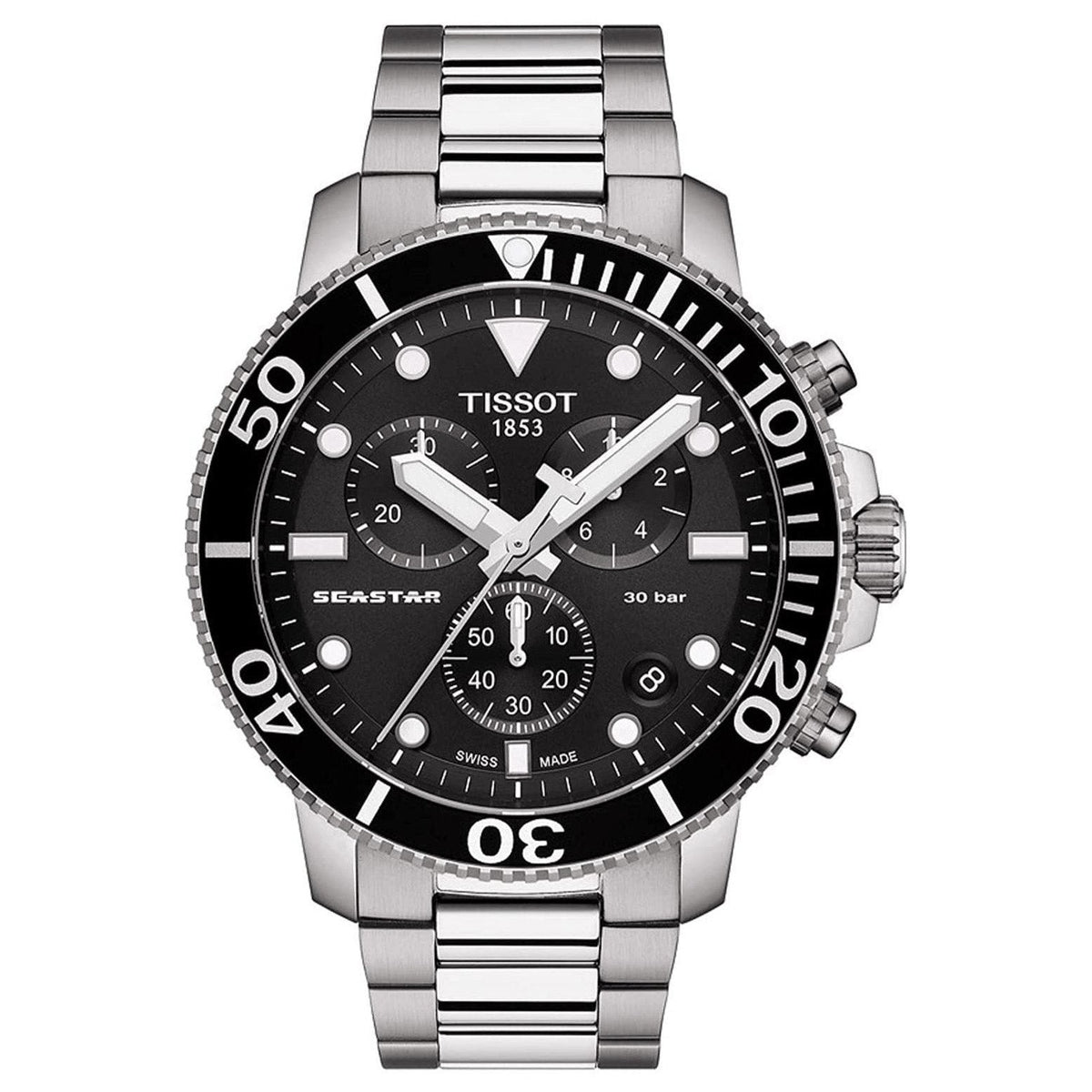 Tissot Chronograph Watch Seastar 1000 T120 417 11 051 00 -korean beauty