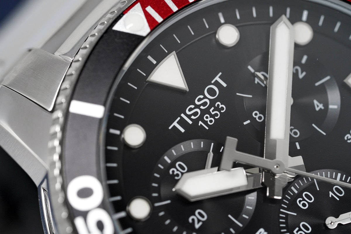 Tissot Chronograph Watch Seastar 1000 T120 417 11 051 01 -korean beauty