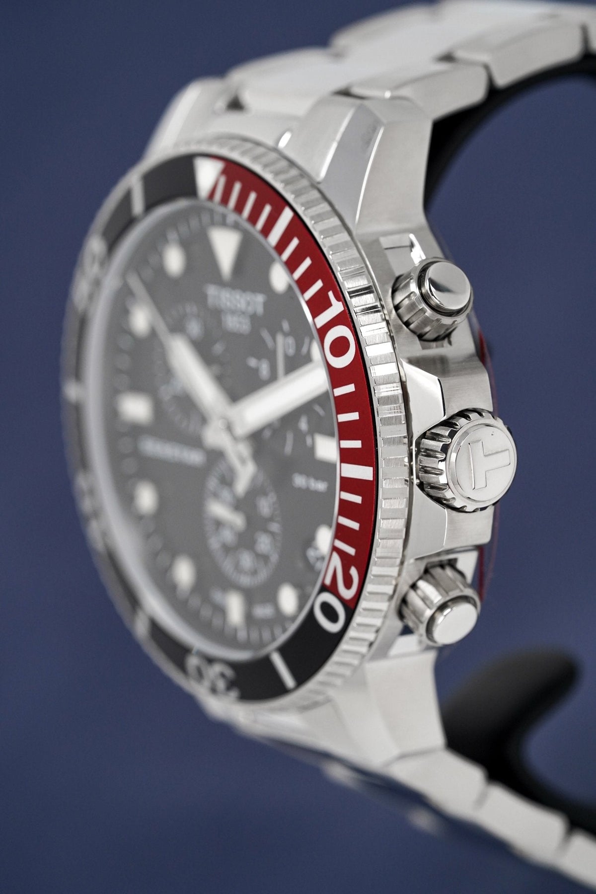 Tissot Chronograph Watch Seastar 1000 T120 417 11 051 01 -korean beauty