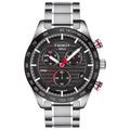 Tissot Mens Chronograph Watch Prs 516 Steel Red T1004171105101 -korean beauty