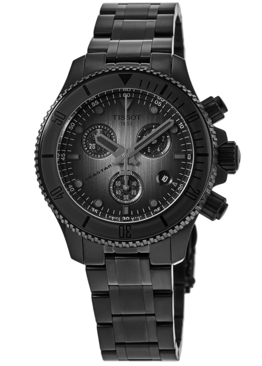 Tissot Seastar 1000 Quartz Chronograph 38mm Black PVD T120.217.33.061.00 -korean beauty