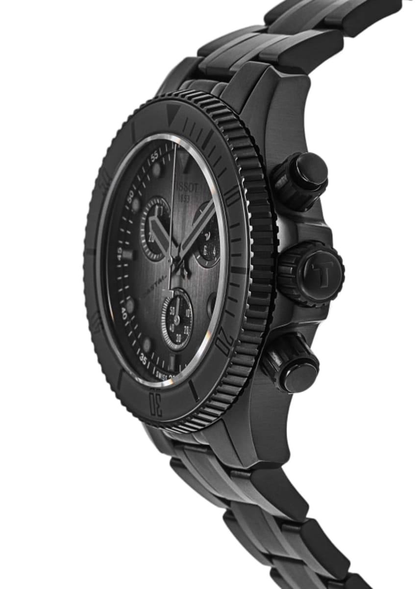 Tissot Seastar 1000 Quartz Chronograph 38mm Black PVD T120.217.33.061.00 -korean beauty