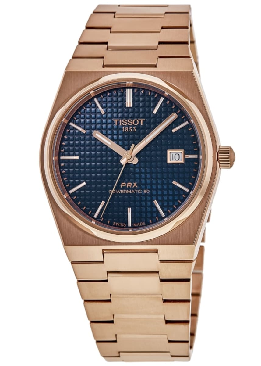 Tissot PRX Powermatic 80 Rose Gold PVD Blue T137.407.33.041.00 -korean beauty