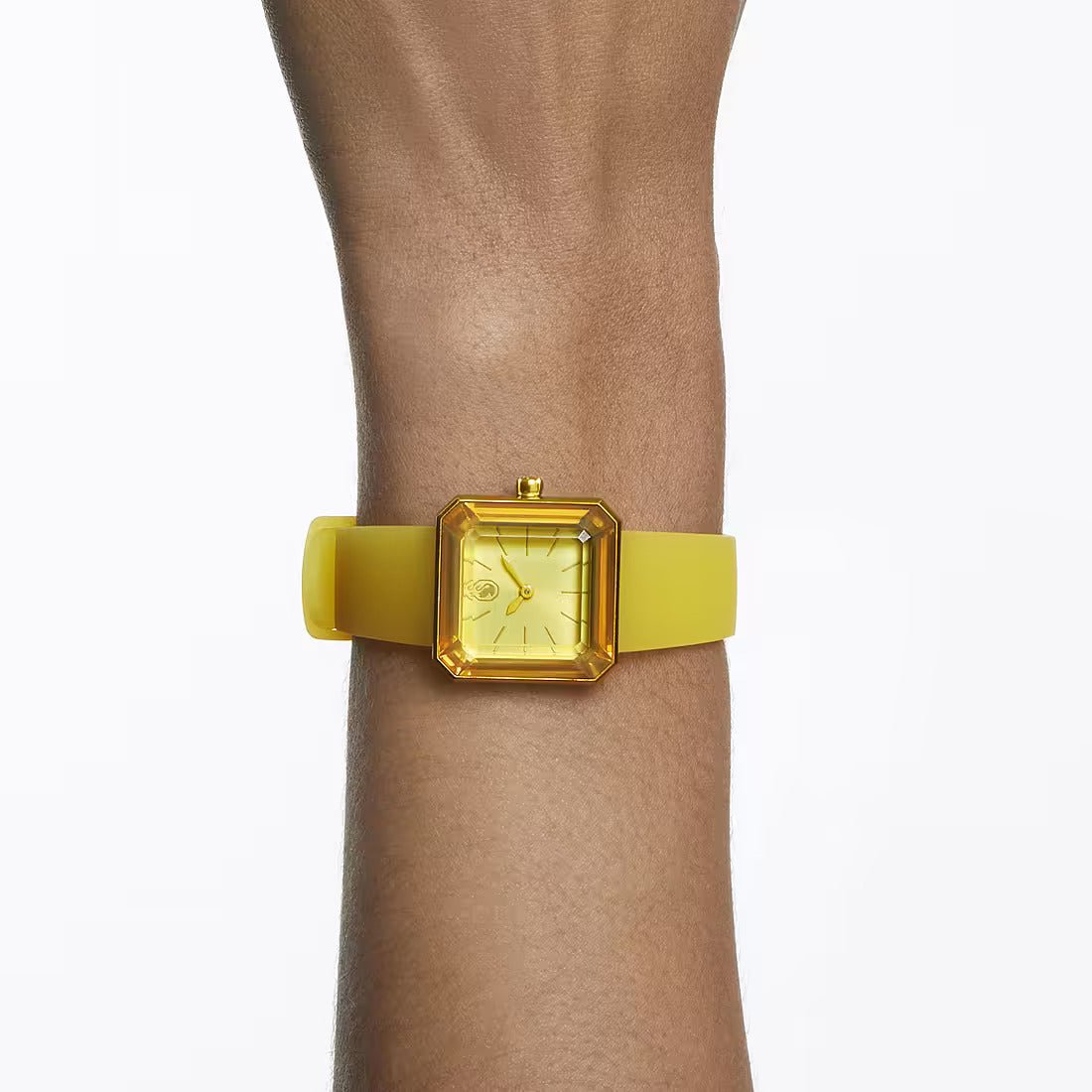 Swarovski Watch Lucent With Silicone Strap Yellow 5624382 -korean beauty