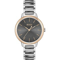 Hugo Boss Womens 1502569 Signature Two Tone Stainless Steel Watch -korean beauty