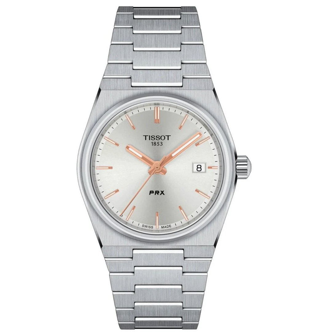 Tissot Mens Watch Prx White Rose Quartz T137 210 11 031 00 -korean beauty