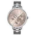 Hugo Boss Womens 1502421 Symphony Rose Gold Tone Stainless Steel Watch -korean beauty