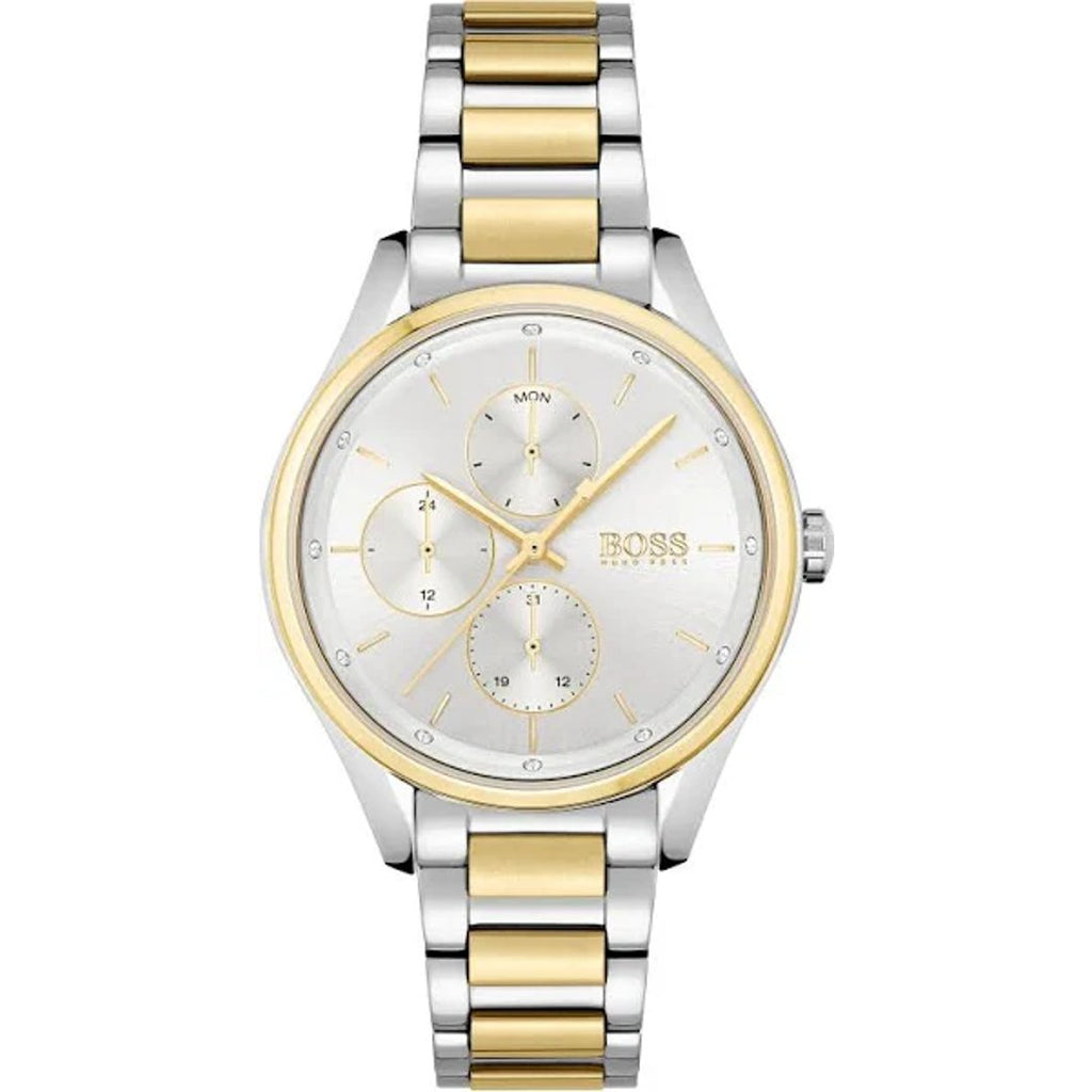 Hugo Boss Womens 1502585 Grand Course Quartz Stainless Steel Watch -korean beauty