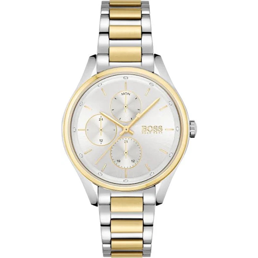 Hugo Boss Womens 1502585 Grand Course Quartz Stainless Steel Watch -korean beauty
