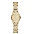 Burberry Ladies Watch The City Engraved Check Gold Bu9234 -korean beauty