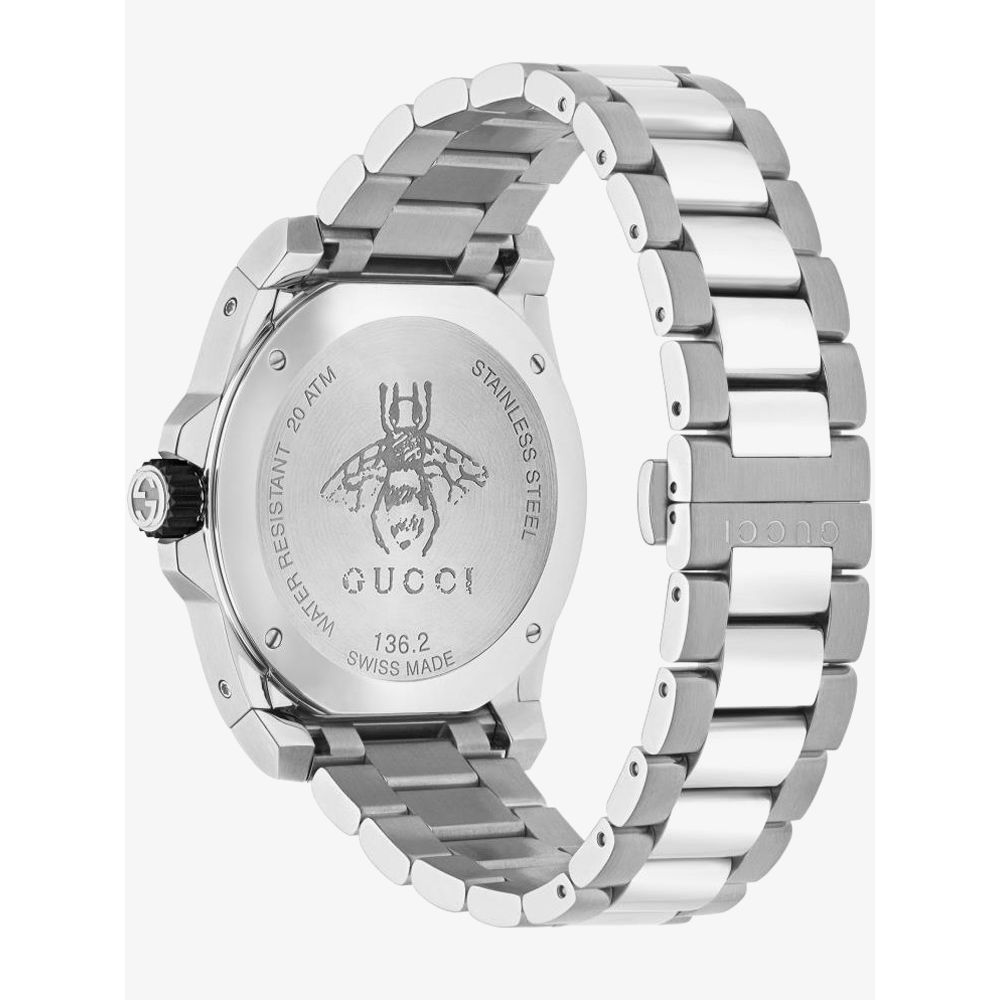 Gucci Mens Dive Steel Bracelet Watch Ya136221 -korean beauty