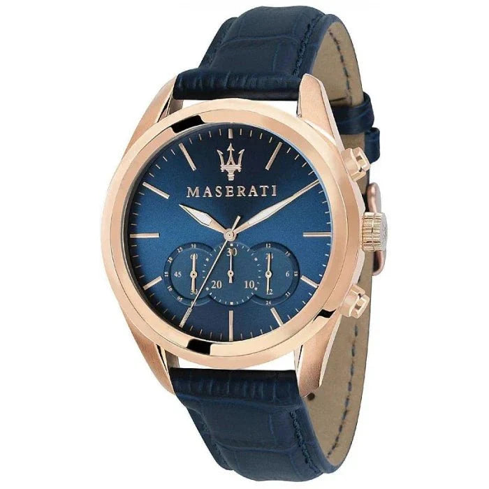 Maserati R8871612015 Traguardo Chrono Mens Blue Watch -korean beauty